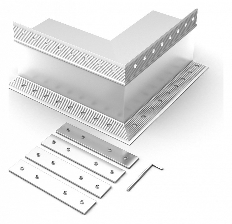 Соединитель угловой l-образный накладной arlight s-lux 030137