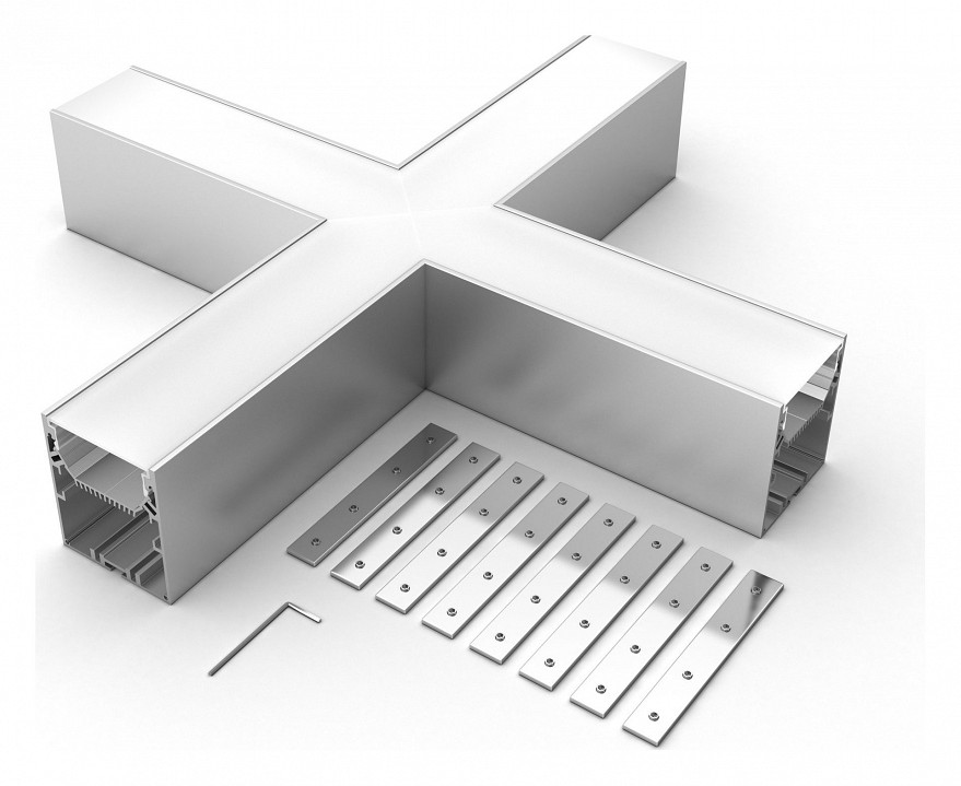 Соединитель угловой x-образный накладной arlight s-lux 030143