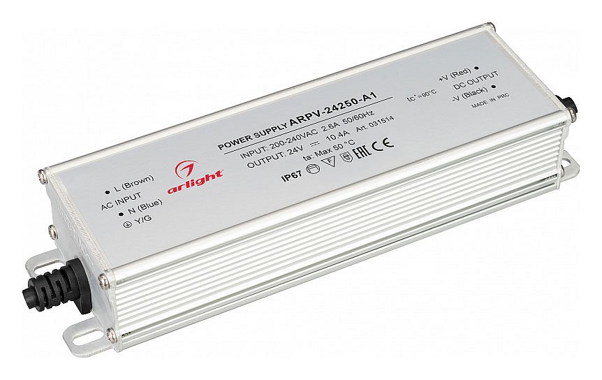 Блок питания с проводом arlight arpv 031514