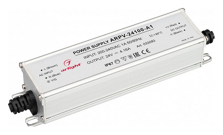 Блок питания с проводом arlight arpv 033093