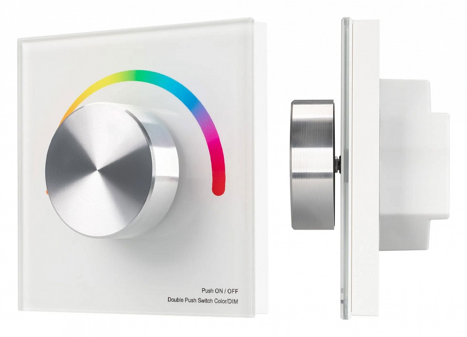 Панель-регулятора цвета rgb роторный встраиваемый arlight smart 033756