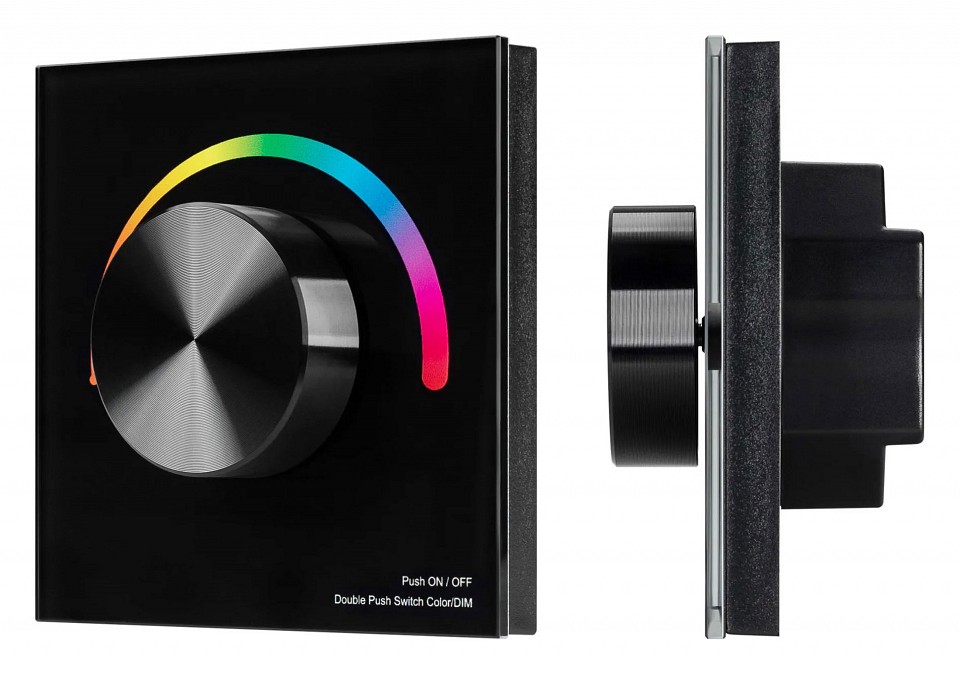 Панель-регулятора цвета rgb роторный встраиваемый arlight smart 033757