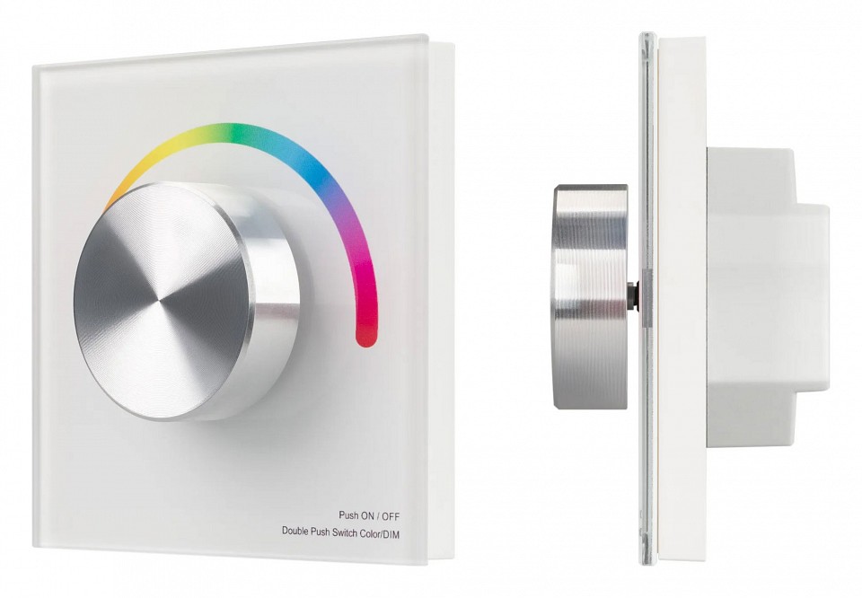 Панель-регулятора цвета rgb роторный встраиваемый arlight smart 033764