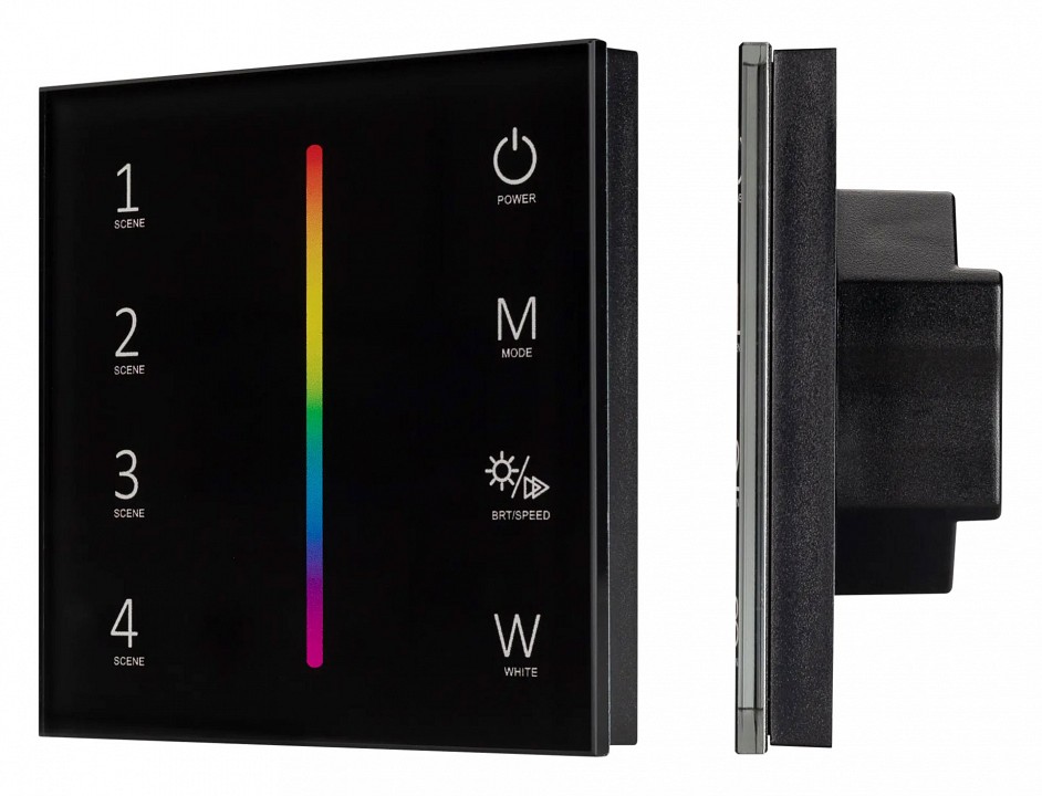 Панель-регулятора цвета rgbw  сенсорный встраиваемый arlight smart 033766