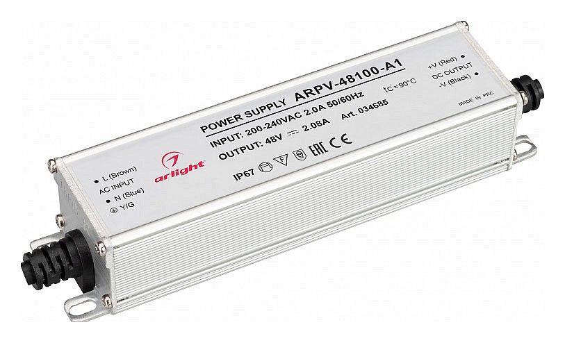 Блок питания с проводом arlight arpv 034685
