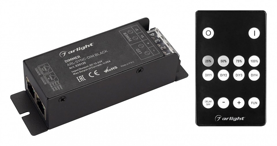 Контроллер-диммер с пультом ду arlight comfort 035135