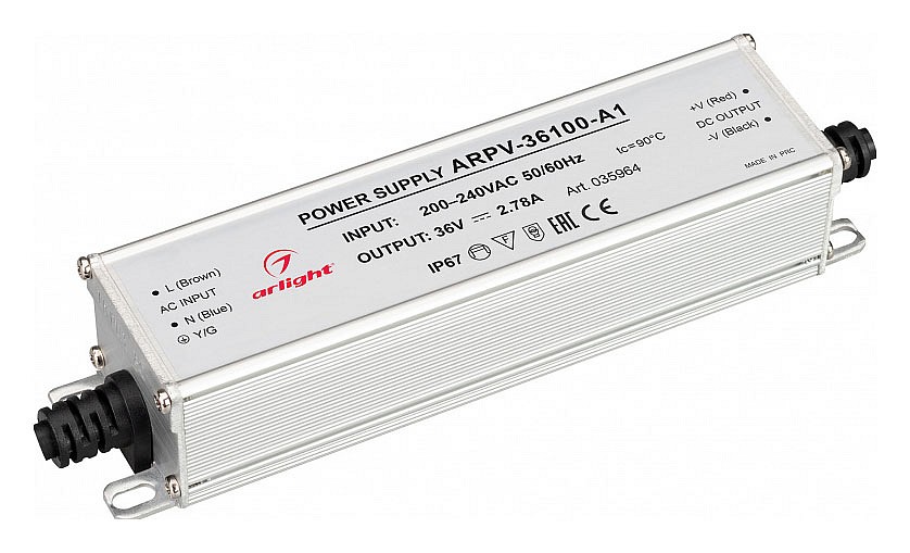 Блок питания с проводом arlight arpv 035964