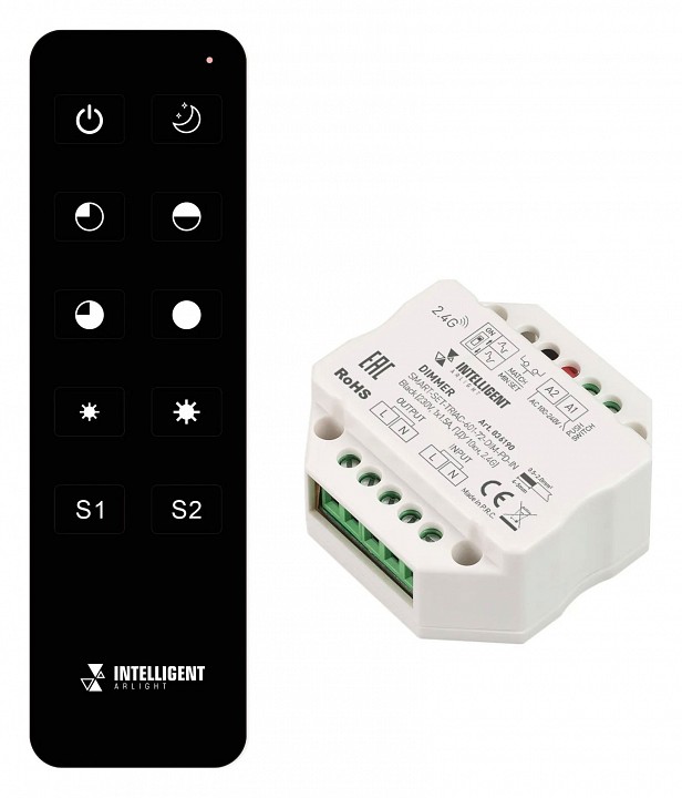 Контроллер-диммер с пультом ду arlight triac 036190