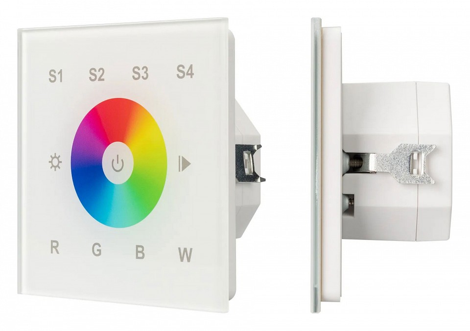 Панель-регулятора цвета rgbw сенсорный встраиваемый arlight intelligent 037200