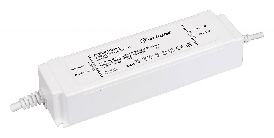 Блок питания с проводом arlight arpj 037272