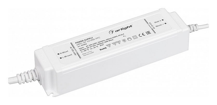 Блок питания с проводом arlight arpj 37890