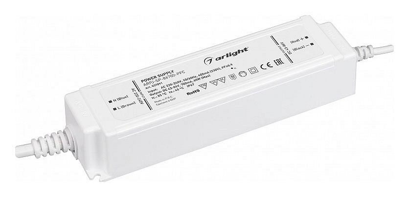 Блок питания с проводом arlight arpj 37891