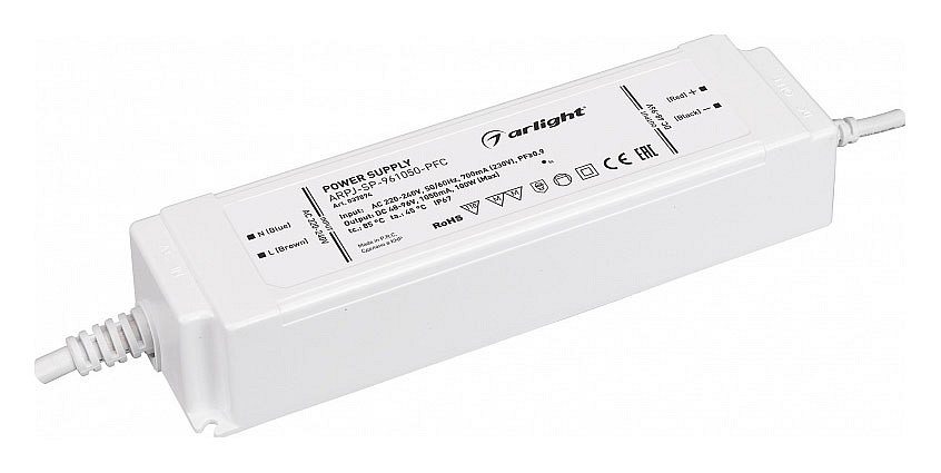 Блок питания с проводом arlight arpj 37894