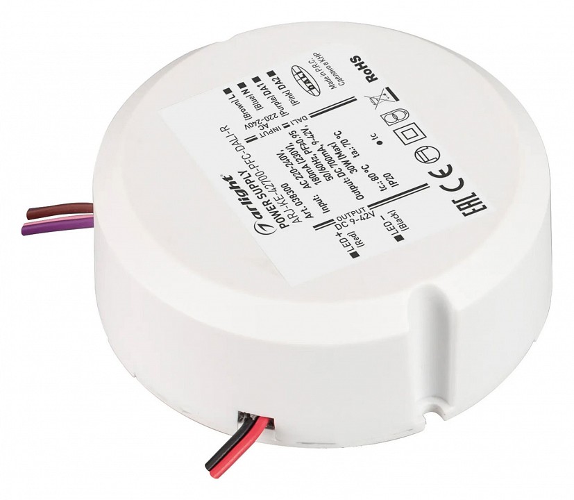 Блок питания с проводом arlight arj 038300