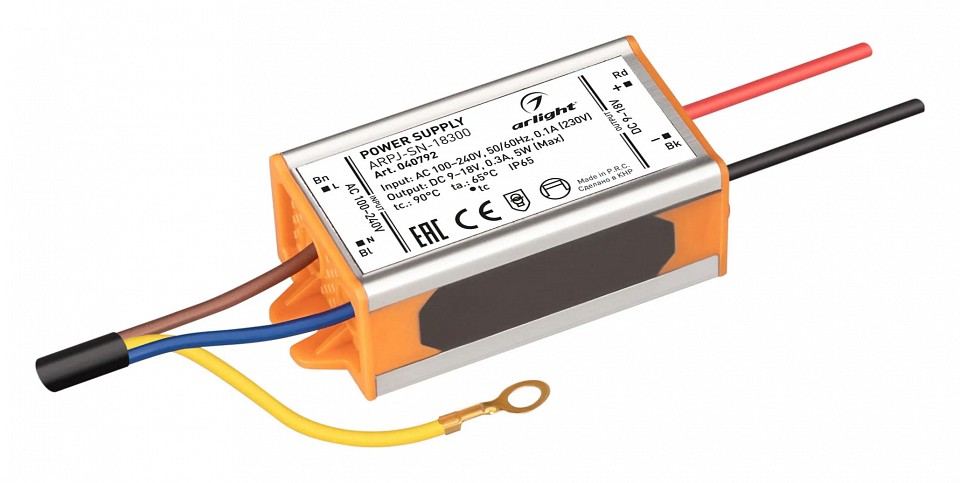 Блок питания с проводом arlight arpj 040792