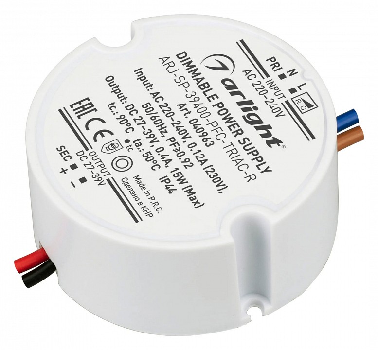 Блок питания с проводом arlight arj 040963