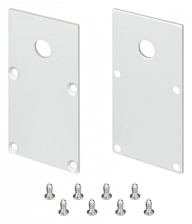 Набор заглушек для профиля с отверстием arlight sl-line 041585