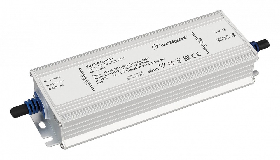 Блок питания с проводом arlight arpj 043361