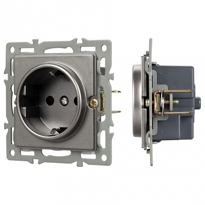 Розетка с заземлением, Без рамки arlight sct 043741