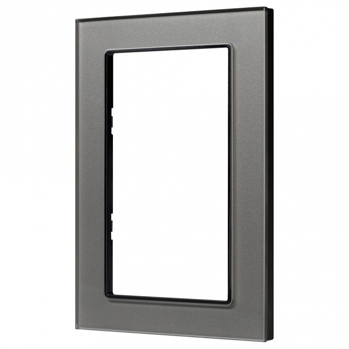 Рамка для двойной розетки arlight glare 043792