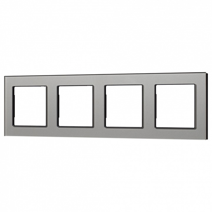 Рамка на 4 поста arlight glare 043804