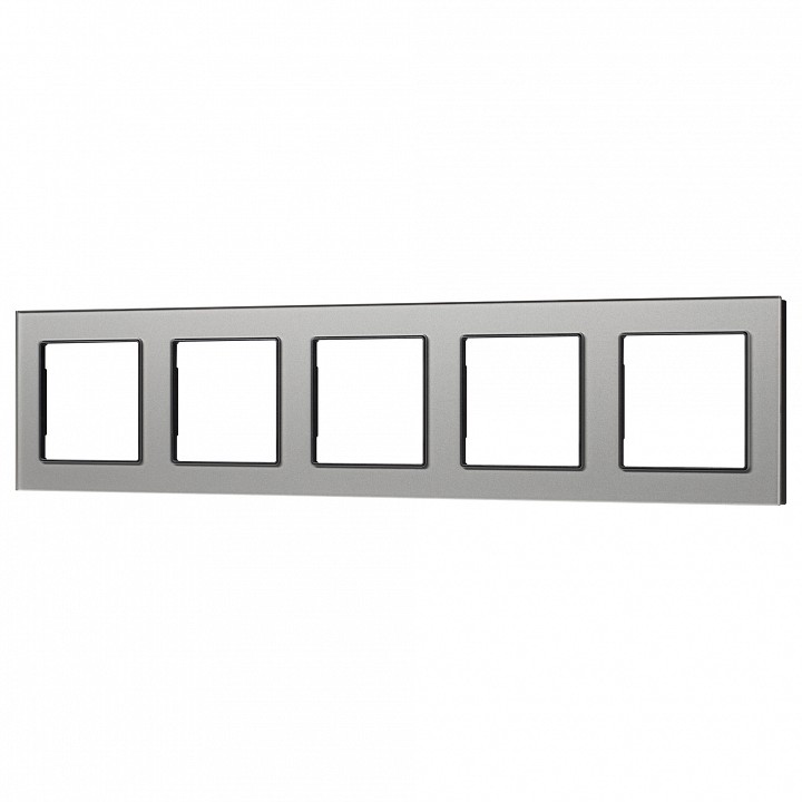 Рамка на 5 постов arlight glare 043807