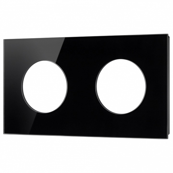 Рамка на 2 поста arlight glare 043836