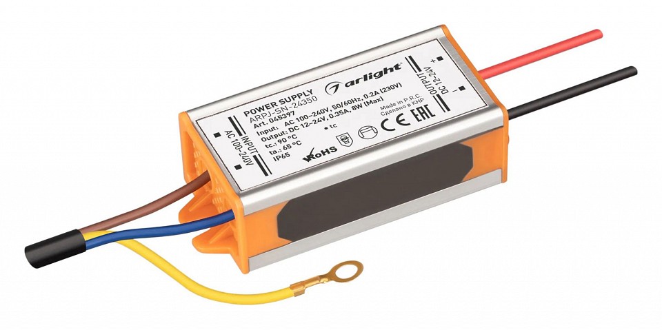 Блок питания с проводом arlight arpj 0045397