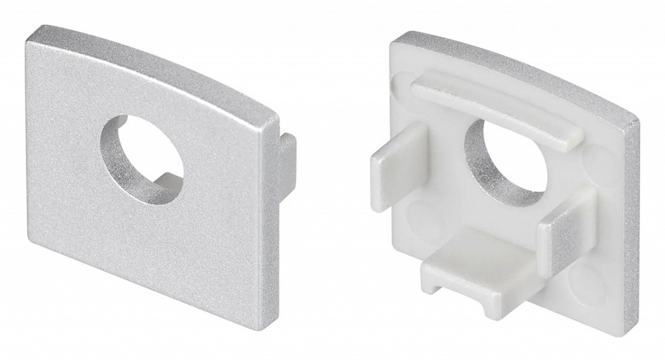 Набор заглушек для профиля с отверстием arlight line 046078