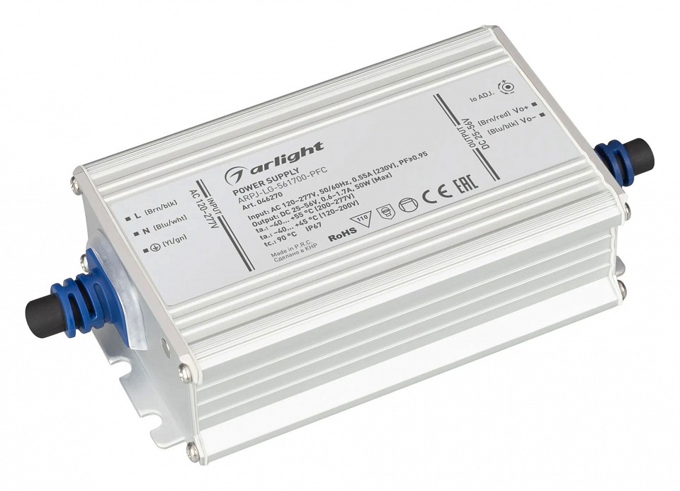 Блок питания с проводом arlight arpj 046270