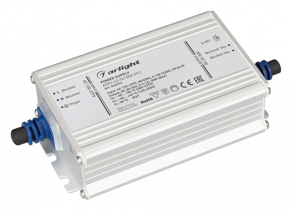 Блок питания с проводом arlight arpj 046272