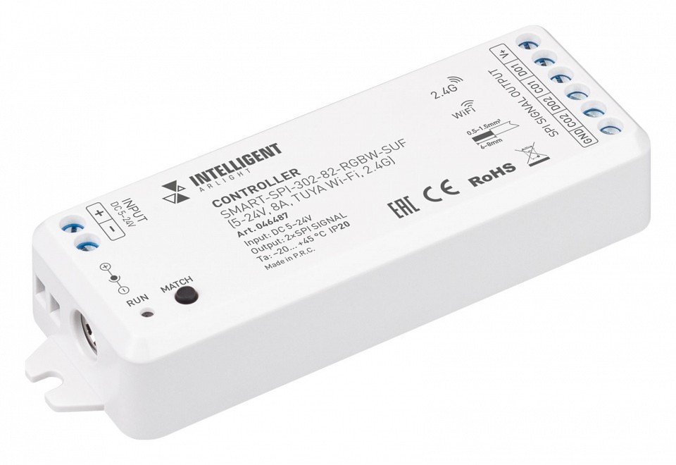 Контроллер-регулятор цвета rgbw wi-fi для смартфонов и планшетов arlight intelligent 046487