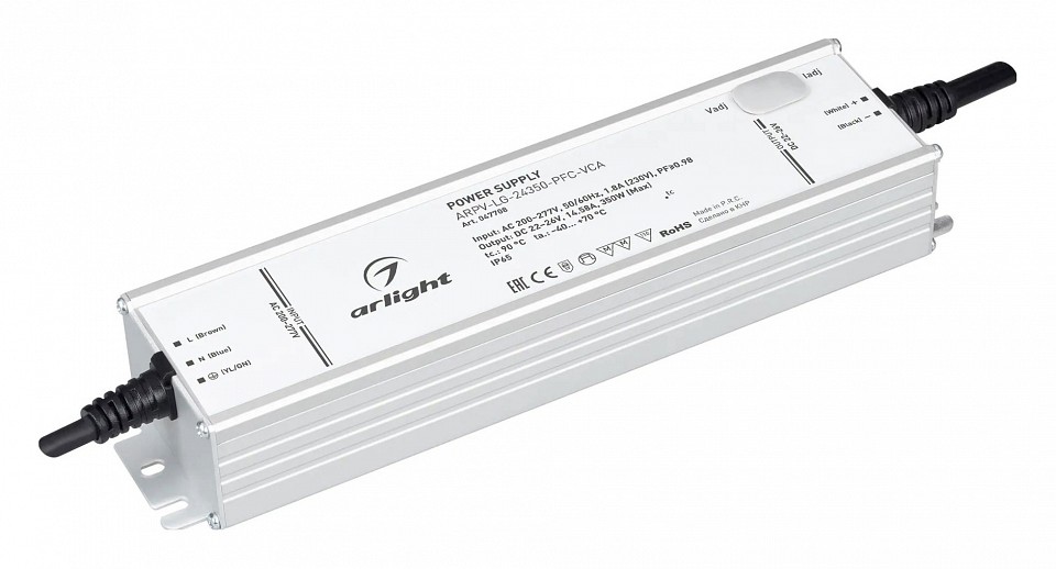 Блок питания с проводом arlight arpv 047708