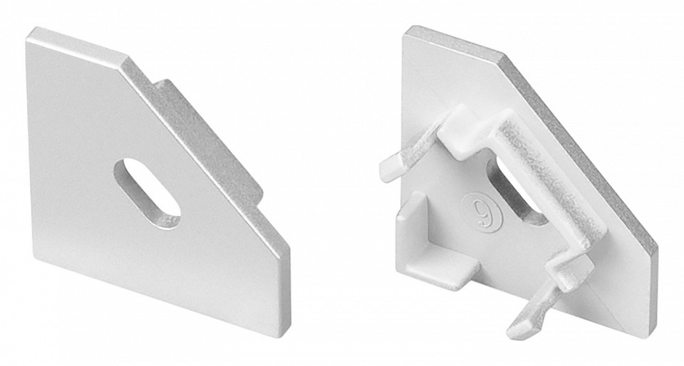 Набор заглушек для профиля с отверстием arlight sl-kant-h18 049044