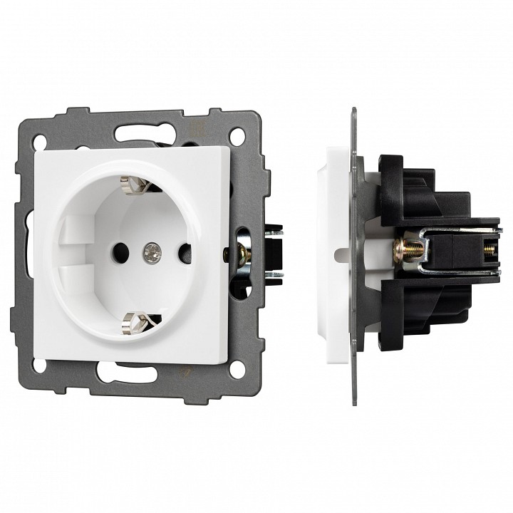 Розетка с заземлением, Без рамки arlight sct 049814