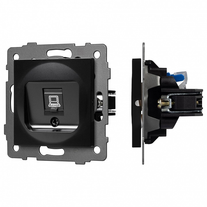 Розетка ethernet rj-45 и со шторками, Без рамки arlight sct 049847