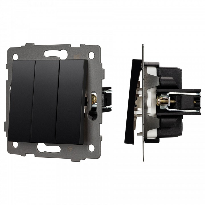 Выключатель трехклавишный без рамки arlight swt 049897