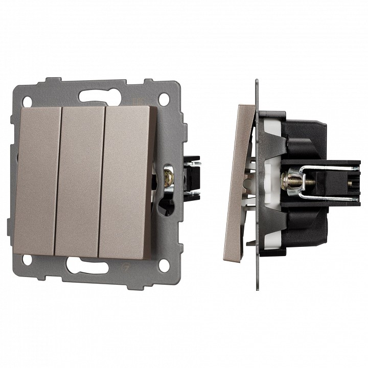 Выключатель трехклавишный без рамки arlight swt 049899