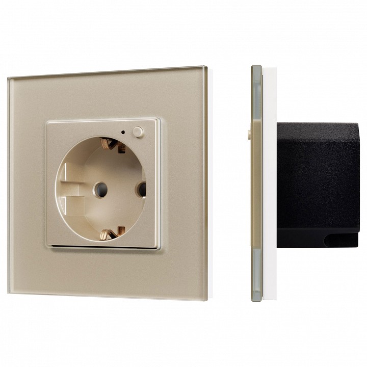 Розетка с заземлением arlight omali 050218