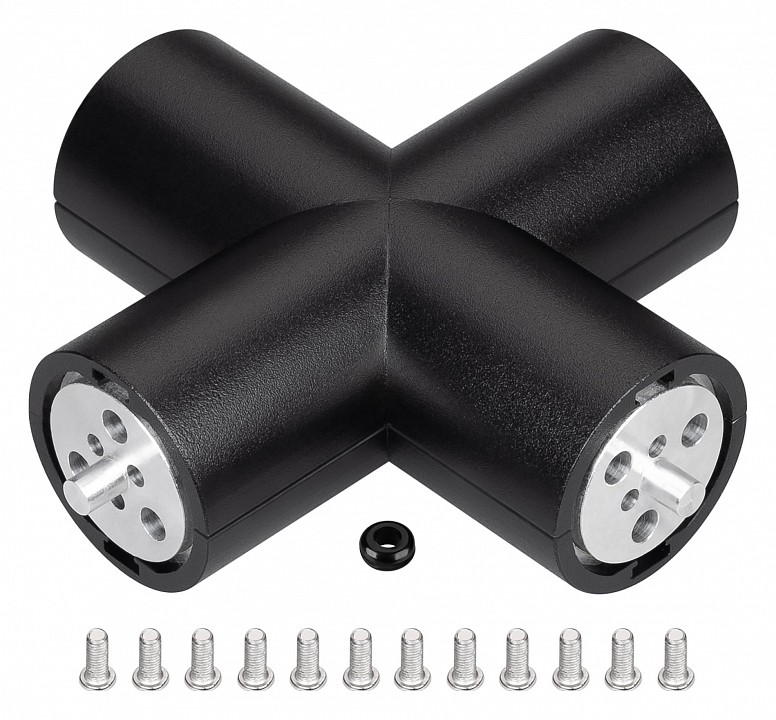 Соединитель угловой x-образный накладной arlight round 050544