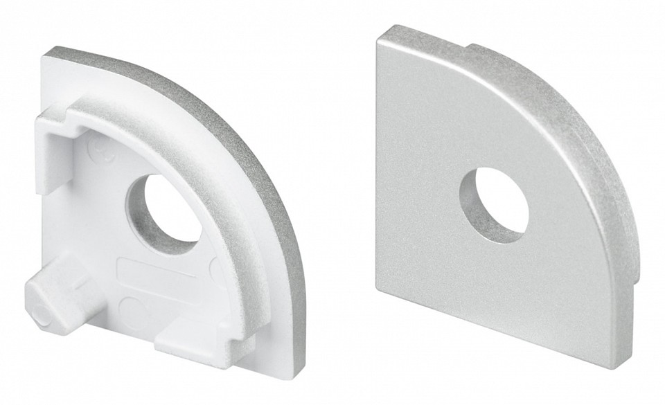 Набор заглушек для профиля с отверстием arlight round 053564