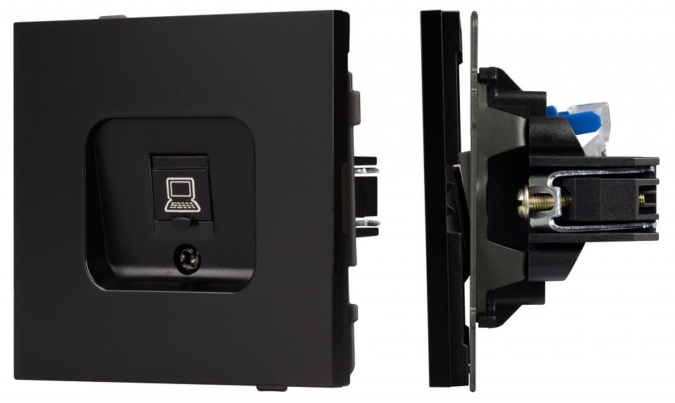 Розетка ethernet rj-45 и со шторками, Без рамки arlight sct-tendo 054104