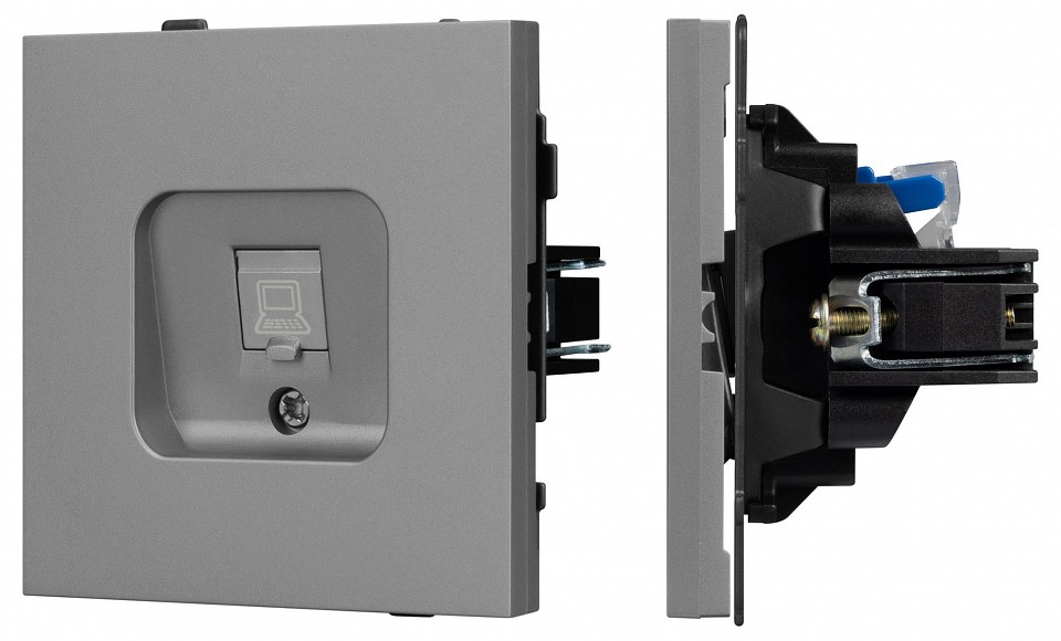 Розетка ethernet rj-45 и со шторками, Без рамки arlight sct-tendo 054105