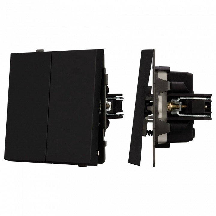 Выключатель двухклавишный без рамки arlight swt 054544
