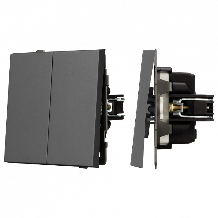 Выключатель двухклавишный без рамки arlight swt 054546