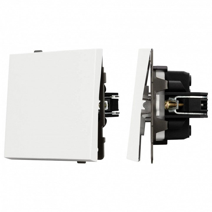 Выключатель проходной одноклавишный без рамки arlight swt 054582