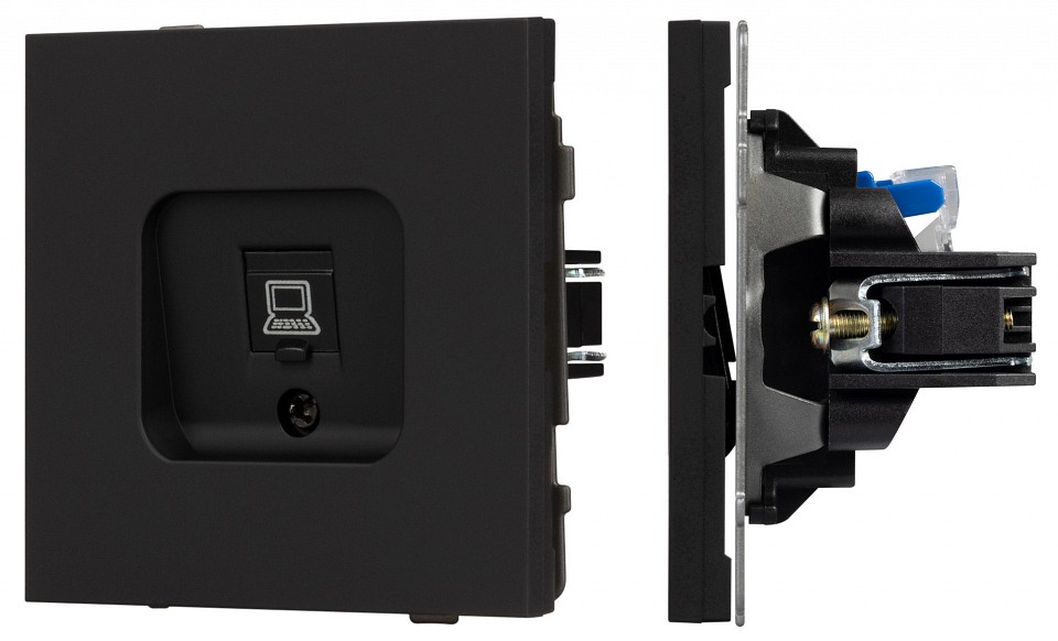 Розетка ethernet rj-45 и со шторками, Без рамки arlight sct-tendo 054591