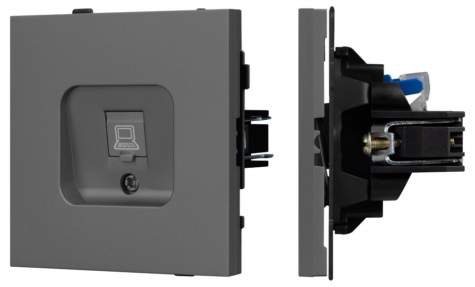 Розетка ethernet rj-45 и со шторками, Без рамки arlight sct-tendo 054593