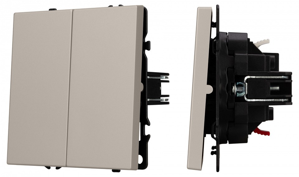 Выключатель двухклавишный без рамки arlight swt-nobe 059419