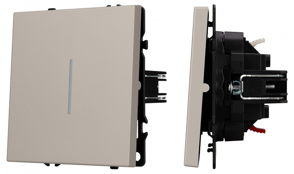 Выключатель одноклавишный с подсветкой без рамки arlight swt-nobe 059424